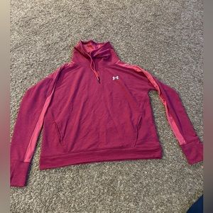 Under Armour Maroon and Pink Pullover Hoodie